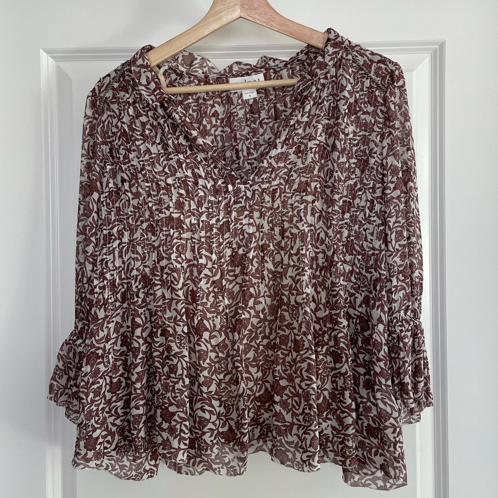 Wilona Ruffle Blouse, Velvet by Graham & Spencer